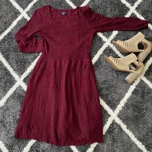 American Eagle maroon sweater dress